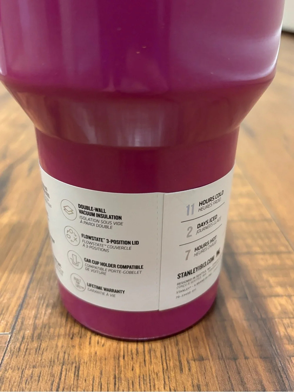 Stanley Quencher H2.0 Tumbler 40 oz in Pink Punch Shimmer Hydration Teacher Gift - Picture 9 of 12